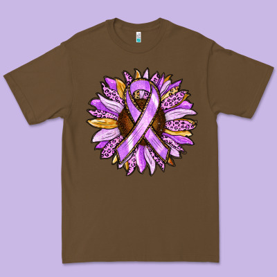 Premium Tee Cancer Awareness Sunflower