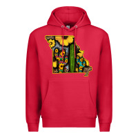 Cardinal Western Missouri Map Sunflower And Cactus Pattern Premium Hoodie - Bettercallsaul