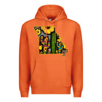 Carrot Western Missouri Map Sunflower And Cactus Pattern Premium Hoodie - Bettercallsaul