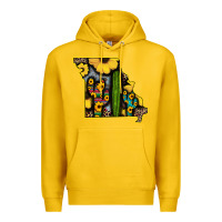 Lemon Western Missouri Map Sunflower And Cactus Pattern Premium Hoodie - Bettercallsaul
