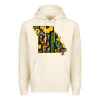 Tofu Western Missouri Map Sunflower And Cactus Pattern Premium Hoodie - Bettercallsaul