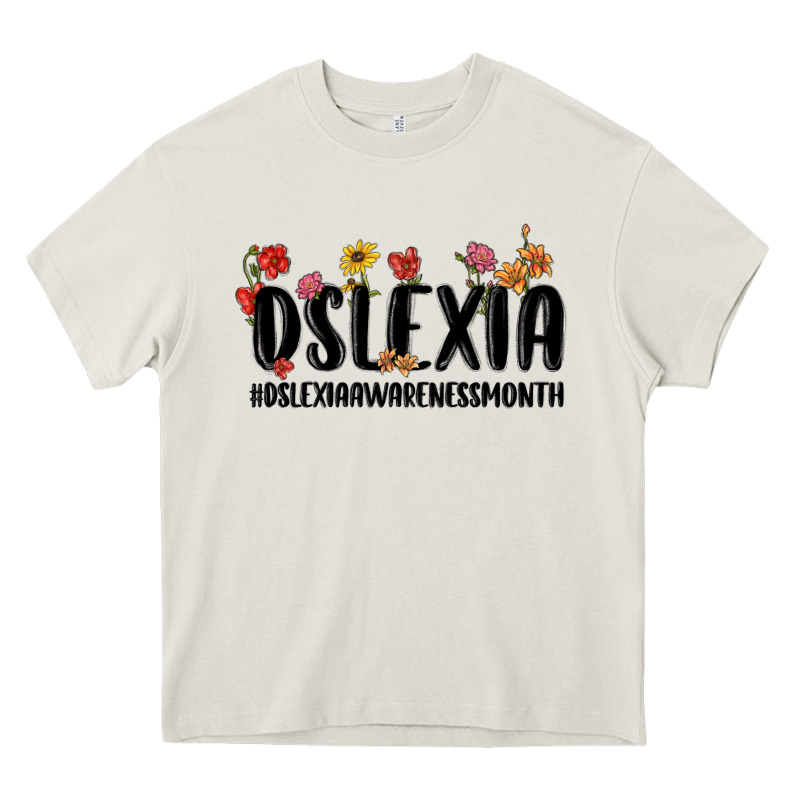 Dslexia Awareness Month Heavy Core Tee by MaliasSmallBusiness | Teevron