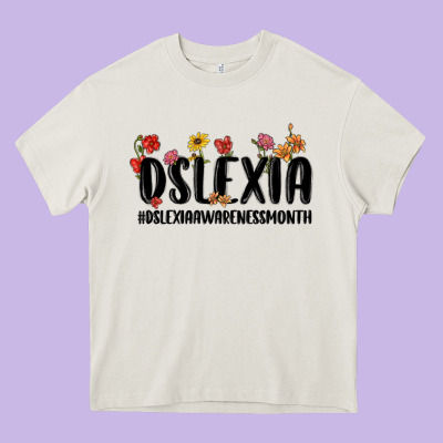 Dslexia Awareness Month Heavy Core Tee Designed By Maliassmallbusiness