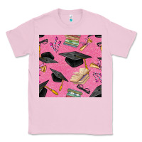 Bubblegum Pink pink glitter graduation seamless pattern Classic Tee - BundleAndBundleShop