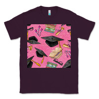 Plum pink glitter graduation seamless pattern Classic Tee - BundleAndBundleShop