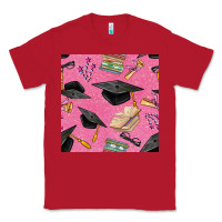 Red pink glitter graduation seamless pattern Classic Tee - BundleAndBundleShop