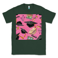 Sports Green pink glitter graduation seamless pattern Classic Tee - BundleAndBundleShop