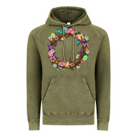 Vintage Olive Crown of thorns Easter Day Vintage Hoodie - Neo Western