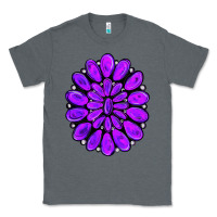 Charcoal Heather purple gemstone jewelny Classic Tee - RanaPortraitStore