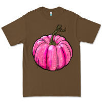 Cacao Breast Cancer Awareness Pink Pumpkin Premium Tee - RanaPortraitStore