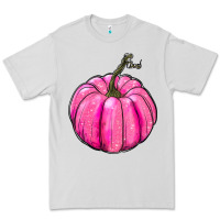Dove Grey Breast Cancer Awareness Pink Pumpkin Premium Tee - RanaPortraitStore