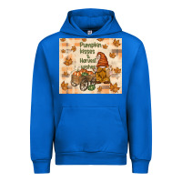 Cobalt pumpkin kisses and harvest wishes Urban Hoodie - TumblerDesignByShophia