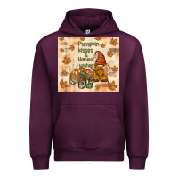 Mauve Wine pumpkin kisses and harvest wishes Urban Hoodie - TumblerDesignByShophia