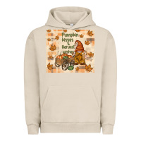 Pigment French Oak pumpkin kisses and harvest wishes Urban Hoodie - TumblerDesignByShophia