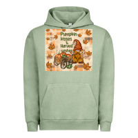 Pigment Oil Green pumpkin kisses and harvest wishes Urban Hoodie - TumblerDesignByShophia