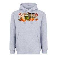 Heather Grey pumpkin spice Heavyweight Hoodie - MaliasSmallBusiness