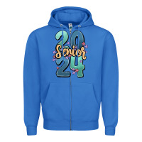 True Royal senior 2024 Zipper Hoodie - MaliasSmallBusiness