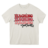 Cream teaching Heavy Core Tee - MaliasSmallBusiness