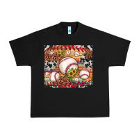 Black baseball leopard cowhide sunflower Urban Heavy Tee - JahusDesignShop
