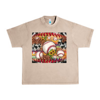 French Oak baseball leopard cowhide sunflower Urban Heavy Tee - JahusDesignShop