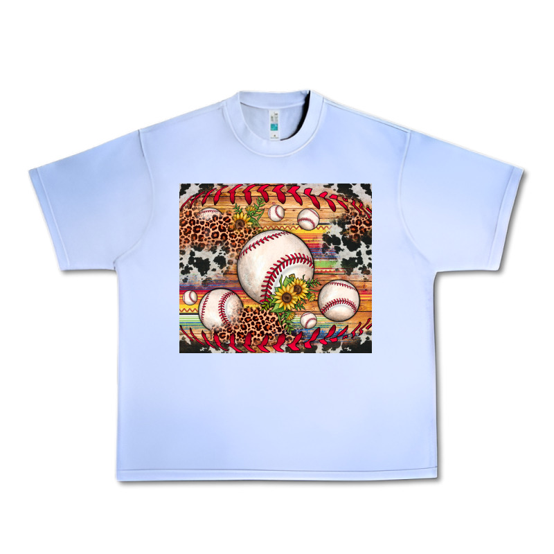 Baseball Leopard Cowhide Sunflower Urban Heavy Tee by JahusDesignShop | Teevron