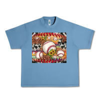 Pebble Blue baseball leopard cowhide sunflower Urban Heavy Tee - JahusDesignShop