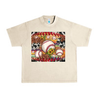 Sandshell baseball leopard cowhide sunflower Urban Heavy Tee - JahusDesignShop