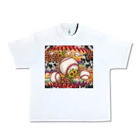 White baseball leopard cowhide sunflower Urban Heavy Tee - JahusDesignShop