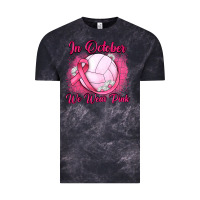 Cloud Black in october we wear pink breast cancer valleybal Vintage Tee - JahusDesignShop