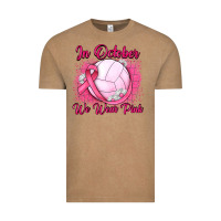 Vintage Coffee in october we wear pink breast cancer valleybal Vintage Tee - JahusDesignShop