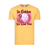 Vintage Mustard in october we wear pink breast cancer valleybal Vintage Tee - JahusDesignShop