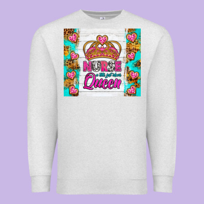 Nurse A Title Just Above Queen Tumbler Premium Sweatshirt Designed By Bundleandbundleshop