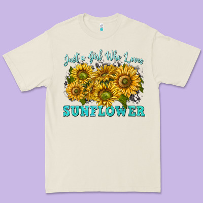 Just A Girl Who Loves Sunflower Premium Tee Designed By Texasbilliewilder