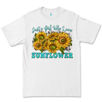 White just a girl who loves sunflower Premium Tee - texasbilliewilder
