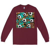 Burgundy soccer Long Sleeve Tee - Artiststas