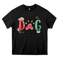 Black crazy dog lady Heavy Core Tee - MaliasSmallBusiness