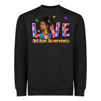 Black love autism awareness Heavyweight Sweatshirt - JahusDesignShop