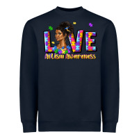 Navy love autism awareness Heavyweight Sweatshirt - JahusDesignShop