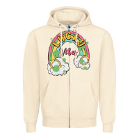 Sandshell lucky vibes Zipper Hoodie - MaliasSmallBusiness