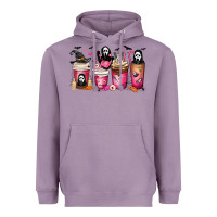 Lavender Scream Coffee Cups Heavyweight Hoodie - MaliasSmallBusiness