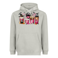 Moon Dust Scream Coffee Cups Heavyweight Hoodie - MaliasSmallBusiness
