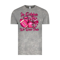 Cloud Rock in october we wear pink cheer with football breast Vintage Tee - JahusDesignShop