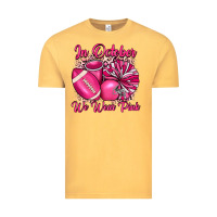 Vintage Mustard in october we wear pink cheer with football breast Vintage Tee - JahusDesignShop