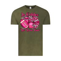 Vintage Olive in october we wear pink cheer with football breast Vintage Tee - JahusDesignShop