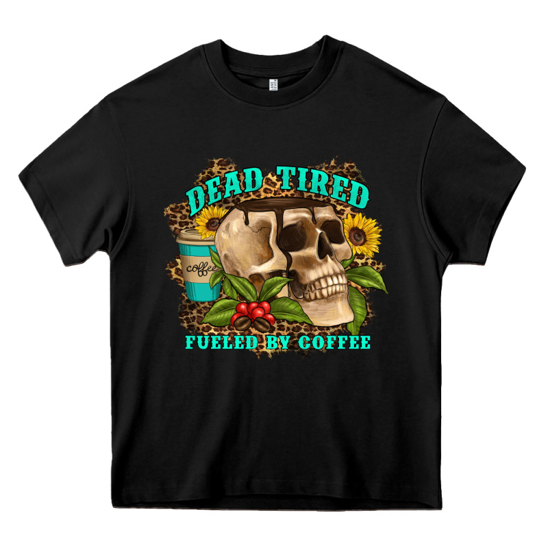 Dead Tired Fueled By Coffee Heavy Core Tee by Artiststas | Teevron