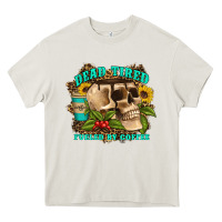Cream dead tired fueled by coffee Heavy Core Tee - Artiststas