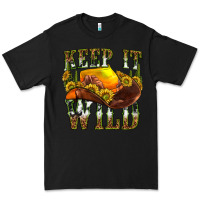 Black keep it wild western Premium Tee - texasbilliewilder