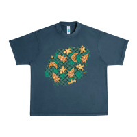 Midnight Navy christmas gingerbread cookies patch Urban Heavy Tee - BundleAndBundleShop
