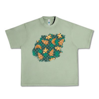 Oil Green christmas gingerbread cookies patch Urban Heavy Tee - BundleAndBundleShop