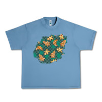 Pebble Blue christmas gingerbread cookies patch Urban Heavy Tee - BundleAndBundleShop